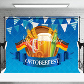Deutschland Flagge Blau Rhombus Oktoberfest Party Hintergrund
